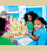 Puzzled 3D Puzzle Fire Engine Vehicle Wood Craft Construction Kit Fun & Educational DIY Wooden Toy Assemble Model Unfinished Crafting Hobby Fire WoodArtSupply