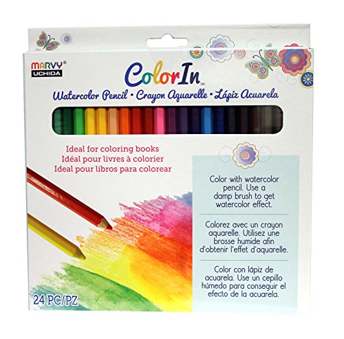 UCHIDA Colorin Watercolor Pencil Set Art Supplies, Assorted