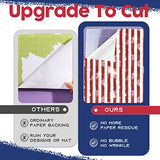 Tintnut American Flag Permanent Vinyl - 10 Sheets 12"x10", USA Flag Patriot Adhesive Vinyl, Independence Day Pattern Self Sticker Waterproof Vinyl Tintnut