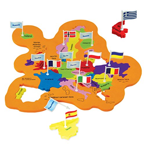 Imagimake Mapology World Map Puzzle - Includes Country Flags & Capitals | Educational Toys for Kids 5-7 | Fun Jigsaw Puzzle for Girls & Boys Toy Age - WoodArtSupply