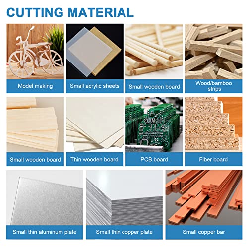 MXBAOHENG Mini Precision Table Saw 4” Small Portable Hobby Table Saw for Crafts, 1.18 Inch Cutting Depth, DIY Mini Table Saw 120W with Sanding Disc MXBAOHENG