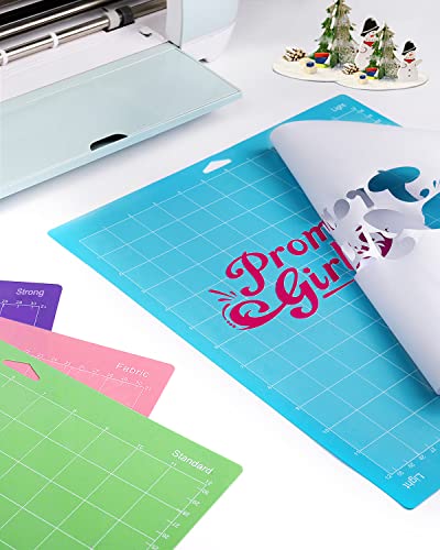 Gwybkq Cutting Mat for Cricut Maker 3/Maker/Explore 3/Air 2/Air/One 12 Pack 12x12 Variety Grip Sticky Pad Replacement Accessories for Silhouette Gwybkq