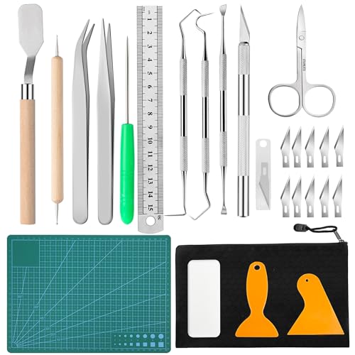 Craft Tools Set Weeding Tools Kit for Vinyl, Craft Vinyl Tools Kit for Weeding Vinyl, Silhouettes, DIY Art Work Cutting, Hobby, Scrapbook, Cameos, Dorhui