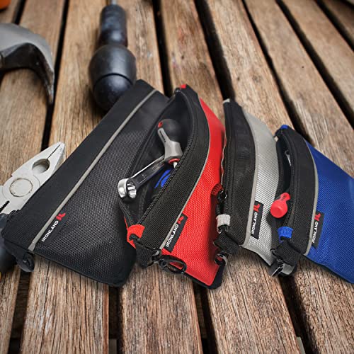 IRONLAND Small Tool Pouches with Zipper Small Tool Bags Waterproof 1680D Tool Pouch Bags for Men Mutipurpose Tool Storage Organizer 4 Pack IRONLAND