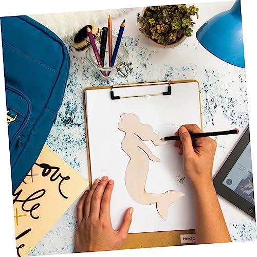 18 Pcs Blank Wooden chip Decorate Seaside Accessories Natural Wood Slices Beach Wood Carving Bamboo Wood Manual Crafts Blank Ornaments Wood Grain COHEALI