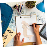 18 Pcs Blank Wooden chip Decorate Seaside Accessories Natural Wood Slices Beach Wood Carving Bamboo Wood Manual Crafts Blank Ornaments Wood Grain COHEALI