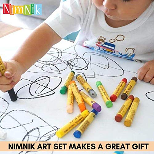 NIMNIK Art Case for Kids 9-12 - 150 pcs Art Kits Sets | Art Supplies Coloring Set for Ages 3-6 Artist Drawing Kits for Girls Boys School Projects - WoodArtSupply