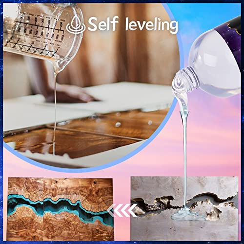 Bsrezn Epoxy Resin Kit, Crystal Clear Hard Resin and Hardener Apoxy Resina Epoxica Transparente 2 Part Casting Resin Art Supplies for Jewelry Making - WoodArtSupply