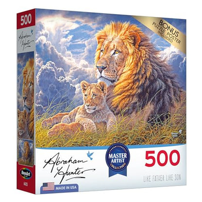 Cra-Z-Art - RoseArt - Abraham Hunter - Like Father Like Son - 500 Piece Jigsaw Puzzle - WoodArtSupply