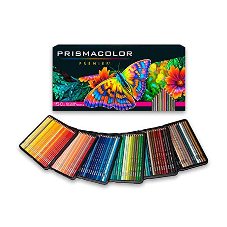 Prismacolor Premier Colored Pencils, Art Supplies for Drawing, Sketching, Adult Coloring | Soft Core Color Pencils, 150 Pack Prismacolor
