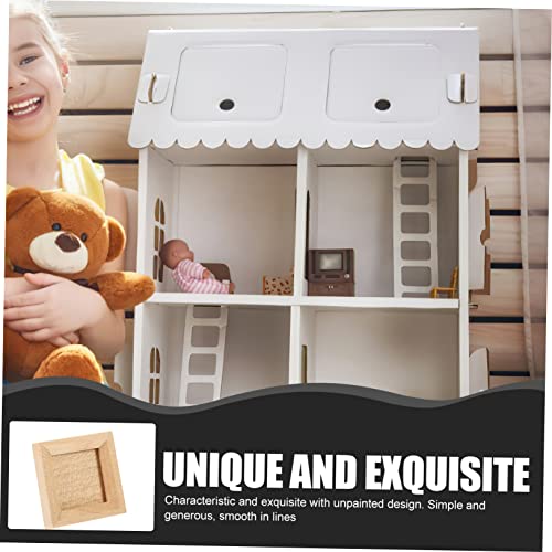 ibasenice 12 Pcs Dollhouse Photo Frame Miniture Decoration Bulk Picture Frames Jewelry Display Stand Decorative Mini Frame Miniature Picture Frame ibasenice