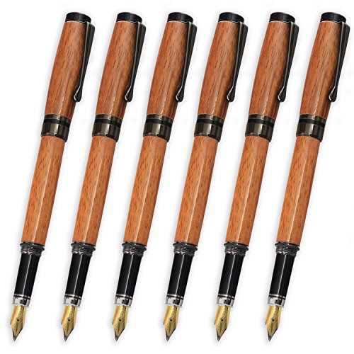 Legacy Woodturning, Classic Fountain Pen Kit - Gun Metal, 6 Pack - WoodArtSupply