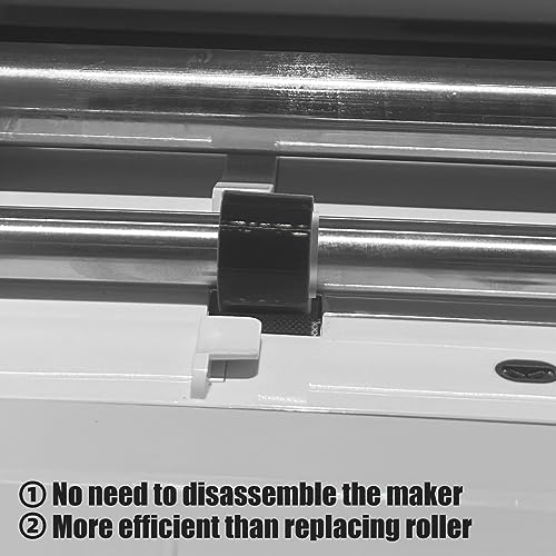 12-Pack Retaining Clip Rings Compatible with Cricut Maker Rubber Roller Replacement Parts - Keep Rubber Roller in Place, Retention Clamps Compatible ARSUNOVO