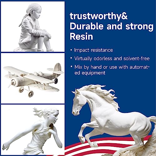 OYOWOOA Polyurethane Casting Resin 64oz 2-Part Resin and Hardener Kit for Garage Kit Models Prototypes Figurines, and Proofing Molds Quikly Curing OYOWOOA