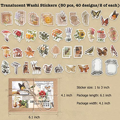 Knaid 200 Pieces Vintage Ephemera Pack Decoupage Paper Junk Journal Kit Scrapbook Planner Sticker Supplies for Art Journaling Bullet Journals Collage - WoodArtSupply