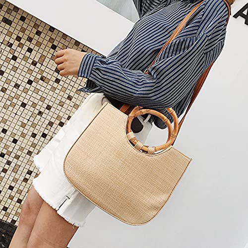 CHGCRAFT 4pcs Round Wood Bag Handle Imitation Bamboo Bag Handles Replacement for Handcrafted Handbag CHGCRAFT