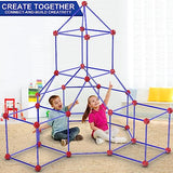 V-Opitos 180 Pack Fort Building Kits for Kids Age 4, 5, 6, 7, 8+ Years Old, Creative STEM Building Toys for DIY Castles, Tunnels, Play Tent, Ideal V-Opitos