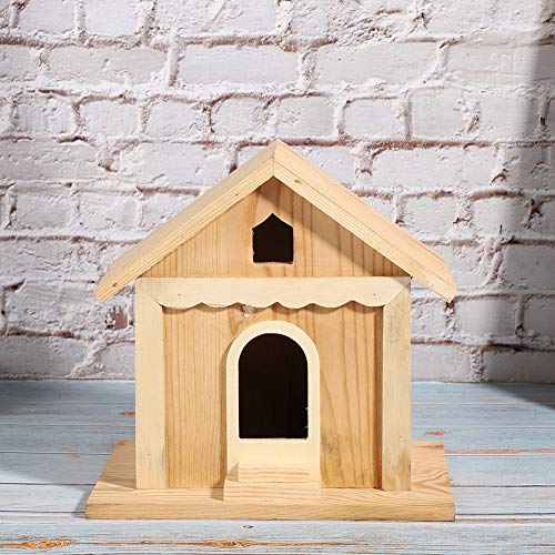 Wooden Bird House, 7.9x7.9x5.9in Bird Houses for Outside Birdhouse for Outside Garden Patio Decorative Nest Box Bird House for Swallow Sparrow Cyrank
