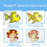 MayMoi Washable Tempera Paint Sticks | Non-Toxic, Quick Drying & No Mess Paint Sticks for Kids (24 Bright Colors, 6g) MayMoi