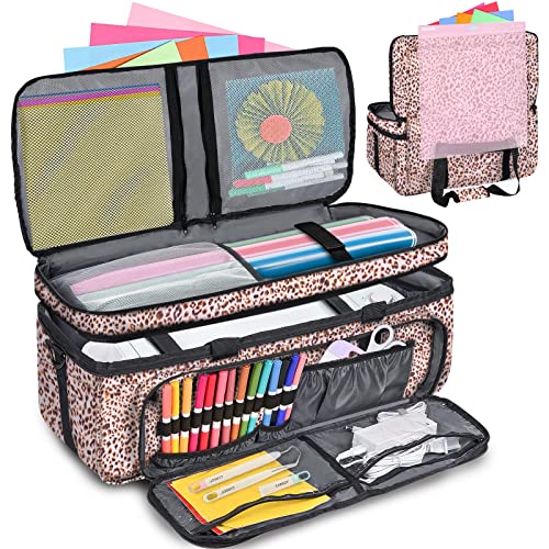 IMAGINING Carrying Case for Cricut Maker 3, Cricut Bag with Cover for Cricut Explore Air 2, Explore 3, Cricut Storage Organizer with Pockets for IMAGINING