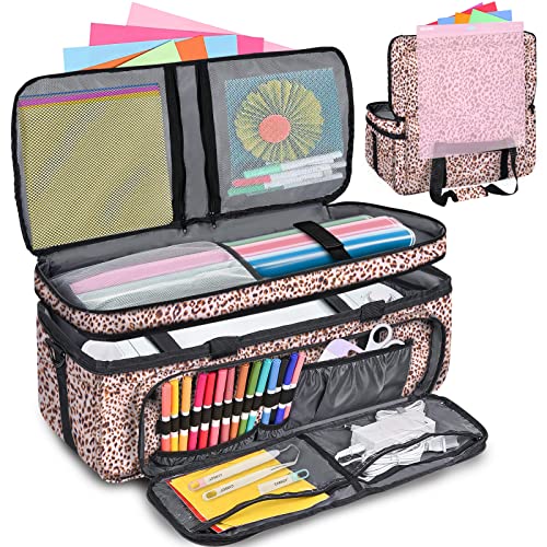 Imagining Carrying Case for Cricut Maker 3, Cricut Bag with Cover for Cricut Explore Air 2, Explore 3, Cricut Storage Organizer with Pockets for