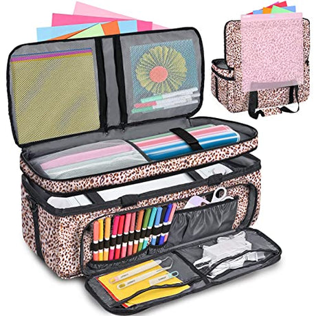 IMAGINING Carrying Case for Cricut Maker 3, Cricut Bag with Cover for Cricut Explore Air 2, Explore 3, Cricut Storage Organizer with Pockets for IMAGINING