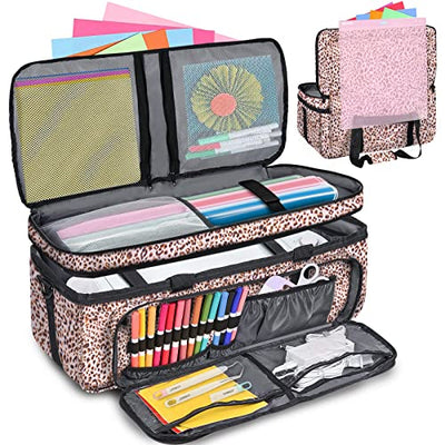IMAGINING Carrying Case for Cricut Maker 3, Cricut Bag with Cover for Cricut Explore Air 2, Explore 3, Cricut Storage Organizer with Pockets for