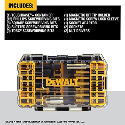 DEWALT FlexTorq Impact Driver Bit Set, 40-Piece (DWA2NGFT40IR) - WoodArtSupply