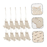 NOLITOY 1 Set Owl Wood Chips Decor DIY Wood Craft Owl Wood Slices DIY Wood Boards Halloween Adorn Unfinished Wood Slices Halloween Cutouts DIY Wood NOLITOY