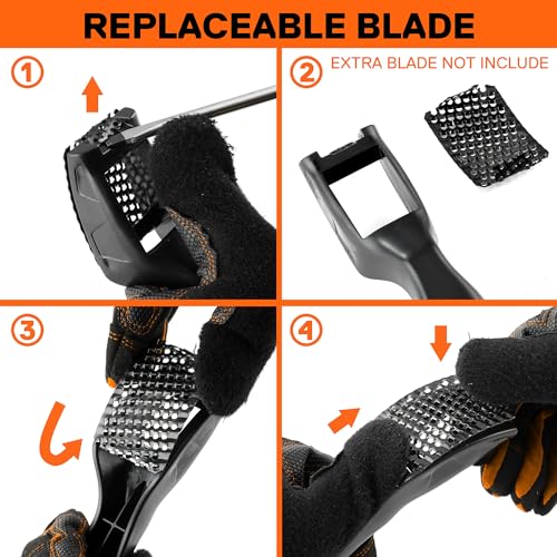 JORGENSEN Mini Wood Plane, Professional Surform Shaver Tool, 65MN Sharp Blade, Black ABS Plastic, Wood Shaver Tool for Woodworking - Suitable for Jorgensen