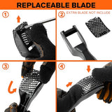 JORGENSEN Mini Wood Plane, Professional Surform Shaver Tool, 65MN Sharp Blade, Black ABS Plastic, Wood Shaver Tool for Woodworking - Suitable for Jorgensen