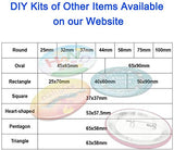 ChiButtons Kit 75mm (3") Button Maker Badge Press Machine-B400 + 75mm Round Die Moulds + 100 Set Pin Button Components + Adjustable Circle Cutter ChiButtons