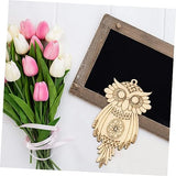 25Pcs owl Wood Chips Wooden Flowers Owl Charm Pendant Wooden owl Shape Blank Wooden Slices Unfinished Wood Animal Craft Animal Wood Blanks Kids KONTONTY