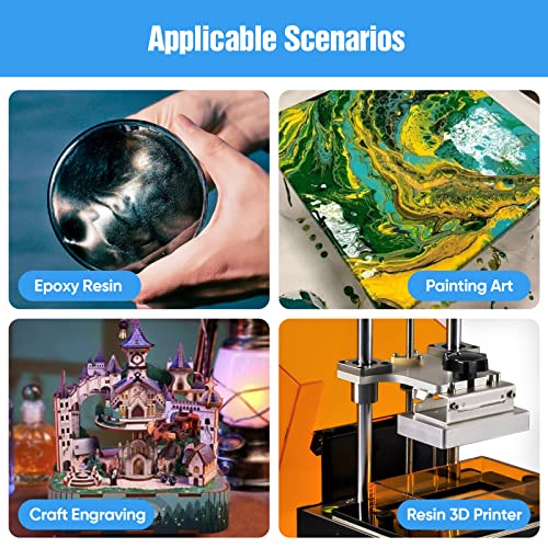 Resin Leveling Table 16" x 12" Leveling Board for Epoxy Resin Supplies White Adjustable Self-Leveling Epoxy Resin Table and Art Projects SCOPRI