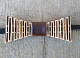 HatynkaUA Mens Wooden Bow Tie - 3D Unique Design Holiday Wedding Wood Bowtie- Necktie for Men HatynkaUA