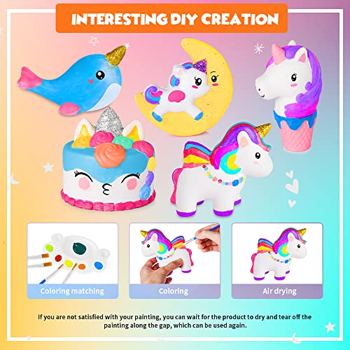 Officygnet Unicorn Painting Kits, Arts and Crafts for Kids Ages  4-8+, Arts Supplies with 5 Cute Unicorns Toys, Ideal Christmas Birthday  Easter Gift for Girls 4 5 6 7 8 9 10 11 12+ Year Old : Toys & Games