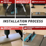 Crosscut Sled for Table Saw - Premium UHMW Plastic - 3/4" X 3/8" X 17" - Predrilled Holes and Screws - Ideal for U Tracks, Woodworking, Miter Slots, FixlyFido