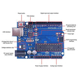 DAOKI CNC Shield V3.0 Expansion Board Kit with Board for Arduino, 4PCS DRV8825 Stepper Motor Driver and Heatsink, 10PCS Jumper Cap, USB Cable for DAOKI