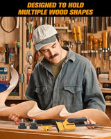 EWORK Bench Dog Clamp, 3/4" Bench Dog Hole Clamp, Up to 155 Lbs Clamping Force Bench Clamps for Woodworking, Adjustable Hold Down Clamp with EWORK