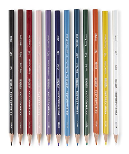 Prismacolor Premier Verithin Colored Pencils, Adult Coloring, 36 Pack - WoodArtSupply