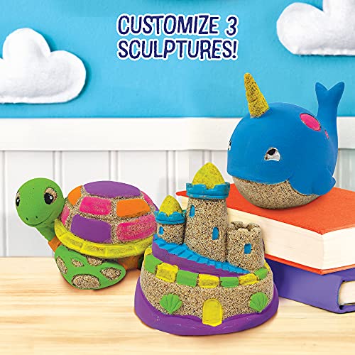 Made By Me Paint Your Own Sand Figurines by Horizon Group USA, Create Sand-Inspired Sculptures, Easy-to-Paint & Mess-Free Surfaces, Includes Acrylic Made By Me