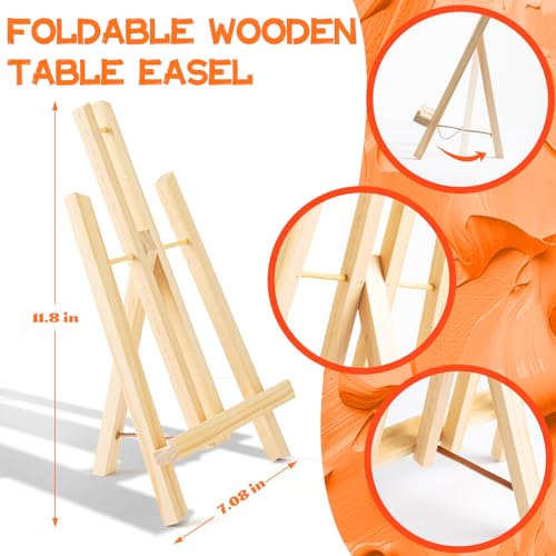 POPYOLA Acrylic Paint Set for Kids with Portable Gift Bag, Art Supplies Kids Painting Set with Non Toxic Paints, Smock, Easel, Ornaments, Paint POPYOLA