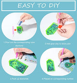 CHWGLFGG 6 Pack 5D Diamond Painting Kits for Kids Beginners, Full Drill Cute Animals Diamond Art Kits, DIY Big Gem Art for Children Ages 6-7-8-9-12, CHWGLFGG