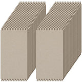 Henoyso 48 Pcs Cardboard Weaving Looms Weaving Loom for Kids Loom Cardboard Wide Notch Weaving Loom Weaving Boards for Beginners Knitting Sewing Henoyso