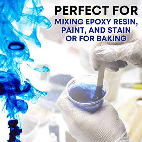 [Pack of 100] Disposable Measuring Cups for Mixing Epoxy Resin - Measurements in mL and Oz - Bonus Pack With 25 Applicator Sticks, 25 Mixing Sticks EpoxyStix