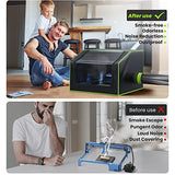 BROVR Laser Engraver Enclosure with Exhaust Fan, Pipe and LED Light, True Fireproof & Dustproof Laser Enclosure for Most Laser Cutter, Insulates BROVR