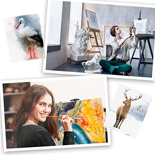 Fuutreo 20 Sheets Watercolor Paper 22 x 30" Large 140 lb Heavyweight Drawing Paper White Painting Art Paper for Beginners, Artists and Professionals Fuutreo