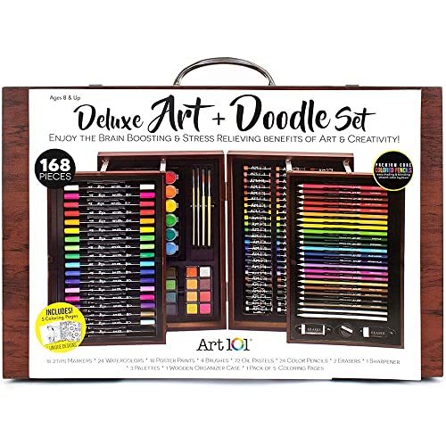 Art 101 Artist Kit with Learning Guide Inside 101 Pieces Art 101 USA