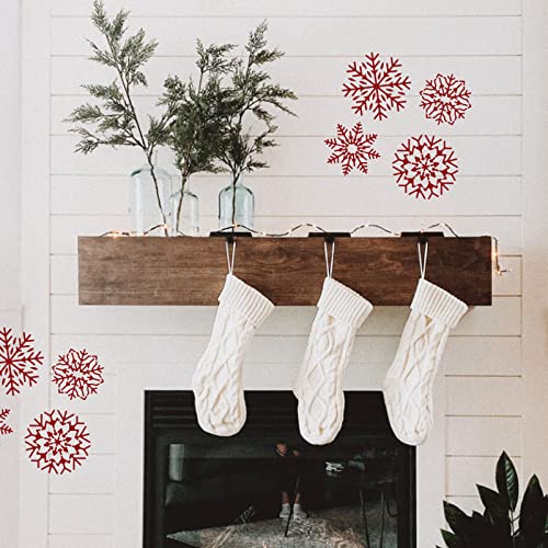 BENECREAT Snowflake Pattern Stainless Steel Stencil Template, 6.14x6.14inch Metal Journal Stencils Templates Tool for Wood Burning Pyrography and BENECREAT