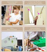 Puzzled 3D Puzzle Tank Wood Craft Construction Model Kit, Fun Unique & Educational DIY Wooden Army Toy Assemble Model Unfinished Crafting Hobby Puzzled